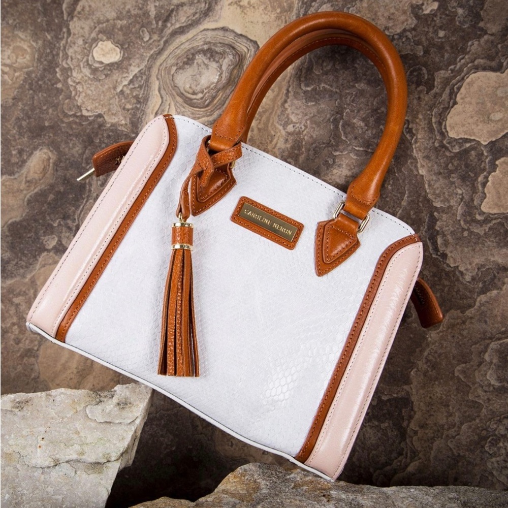 Leather bag caroline neron